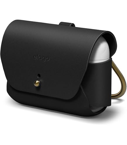 Amazon.co.jp: elago レザーケース AirPods Pro 2 & 1用 | 本革ケース